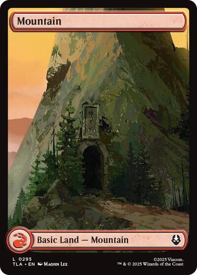 Mountain 0295 (TLA) #295 Land (Lightly Played) Avatar: The Last Airbender Magic: 2025
