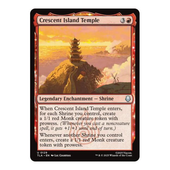 Crescent Island Temple (TLA) #129 Uncommon Avatar: The Last Airbender Magic: The Gathering: 2025