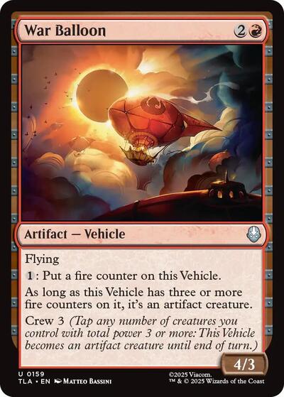 War Balloon (TLA) #159 Uncommon Avatar: The Last Airbender Magic: The Gathering: 2025
