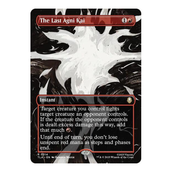 The Last Agni Kai (Borderless) (TLA) #314 Rare (Near Mint) Avatar: The Last Airbender Magic: The Gathering: 2025
