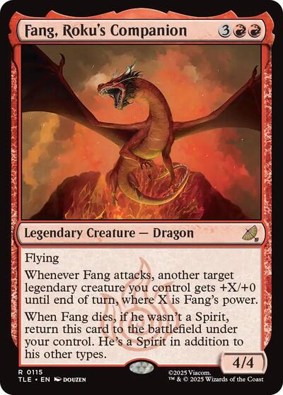 Fang Rokus Companion (TLE) #115 Rare (Near Mint) Avatar: The Last Airbender: Eternal-Legal Magic: The Gathering: 2025
