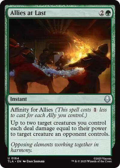 Allies at Last (TLA) #164 Uncommon Avatar: The Last Airbender Magic: The Gathering: 2025