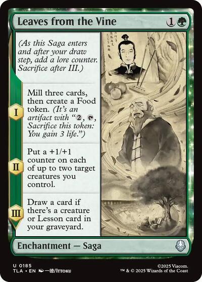 2025 Magic: Avatar: The Last Airbender (TLA) - Leaves from the Vine (#185, Uncommon)