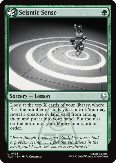 2025 Magic: Avatar: The Last Airbender (TLA) - Seismic Sense (#195, Uncommon)