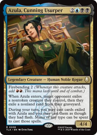 2025 Magic: Avatar: The Last Airbender (TLA) - Azula Cunning Usurper (#208, Rare)