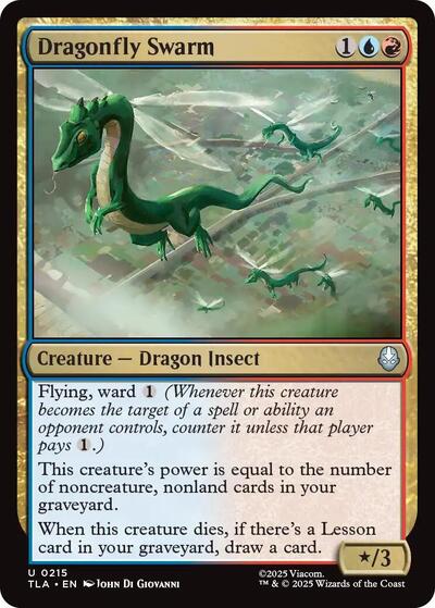 2025 Magic: Avatar: The Last Airbender (TLA) - Dragonfly Swarm (#215, Uncommon) (Lightly Played)