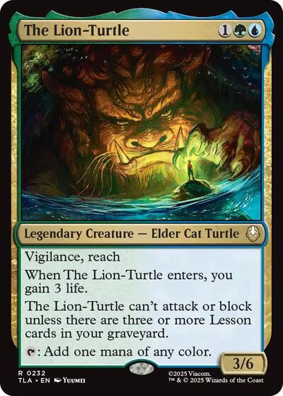 The Lion Turtle (TLA) #232 Rare Avatar: The Last Airbender Magic: The Gathering: 2025