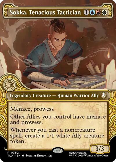 Sokka Tenacious Tactician Showcase (TLA) #352 Rare (Near Mint) Avatar: The Last Airbender Magic: The Gathering: 2025