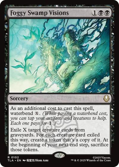 Foggy Swamp Visions (TLA) #102 Rare Avatar: The Last Airbender Magic: The Gathering: 2025
