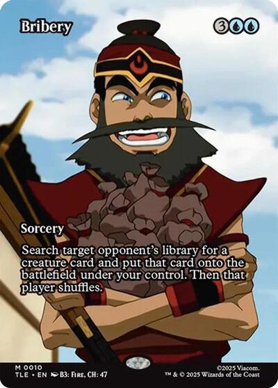 Bribery Borderless (TLE) #10 Mythic Rare (Near Mint) Avatar: The Last Airbender: Eternal-Legal Magic: The Gathering: 2025