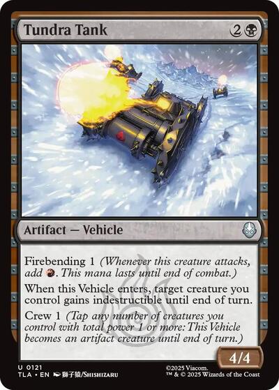 Tundra Tank (TLA) #121 Uncommon Avatar: The Last Airbender Magic: The Gathering: 2025