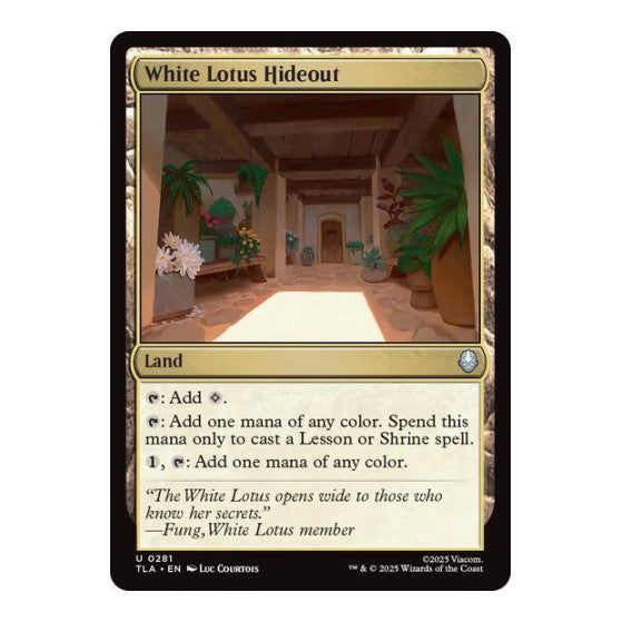 White Lotus Hideout (TLA) #281 Uncommon Avatar: The Last Airbender Magic: The Gathering: 2025