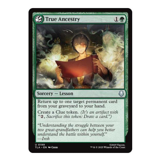 True Ancestry (TLA) #199 Uncommon Avatar: The Last Airbender Magic: The Gathering: 2025