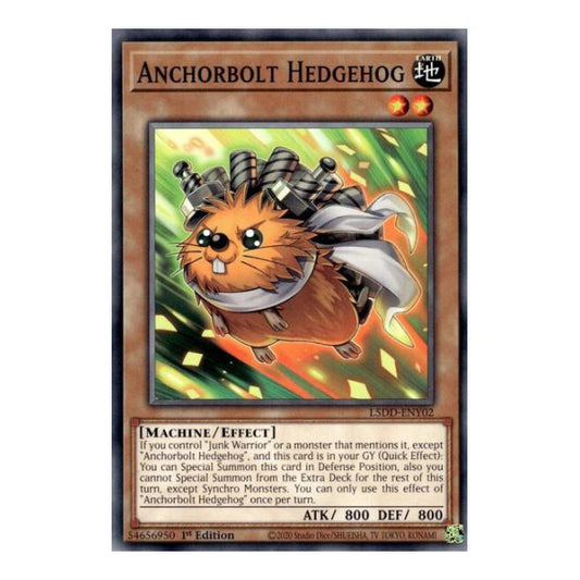 Anchorbolt Hedgehog (L5DD) #L5DD-ENY02 Common / Short Print (1st Edition Lightly Played) Legendary 5D's Decks YuGiOh: 2025