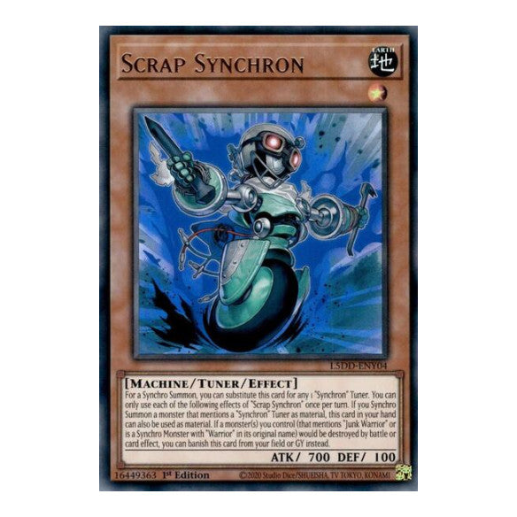 Scrap Synchron (L5DD) #L5DD-ENY04 Ultra Rare (1st Edition Near Mint) Legendary 5D's Decks YuGiOh: 2025