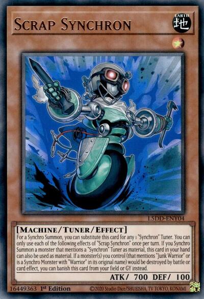 Scrap Synchron (L5DD) #L5DD-ENY04 Ultra Rare (1st Edition Near Mint) Legendary 5D's Decks YuGiOh: 2025