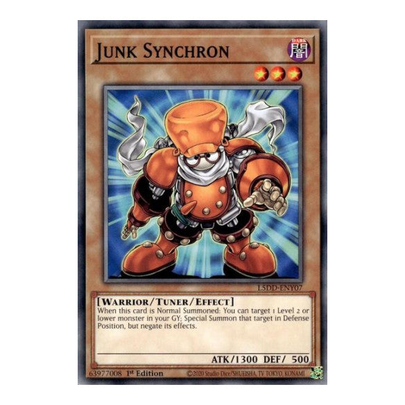 Junk Synchron (L5DD) #L5DD-ENY07 Common / Short Print (1st Edition Lightly Played) Legendary 5D's Decks YuGiOh: 2025