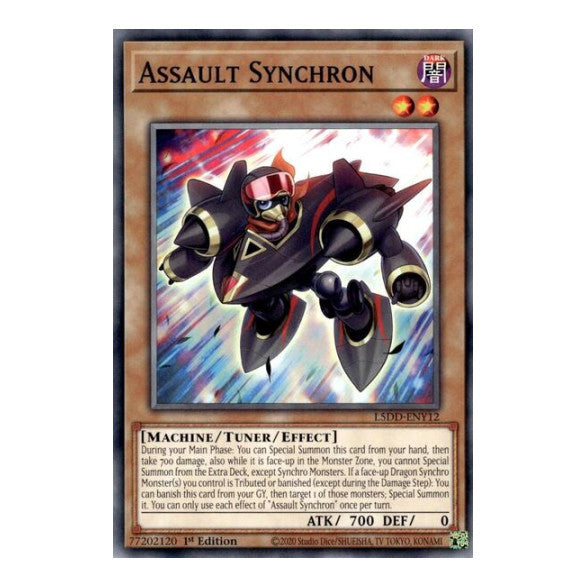 Assault Synchron (L5DD) #L5DD-ENY12 Common / Short Print (1st Edition Lightly Played) Legendary 5D's Decks YuGiOh: 2025