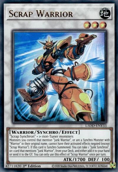 Scrap Warrior (L5DD) #L5DD-ENY33 Ultra Rare (1st Edition Near Mint) Legendary 5D's Decks YuGiOh: 2025