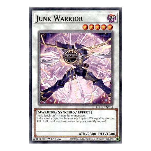 Junk Warrior (L5DD) #L5DD-ENY34 Common / Short Print (1st Edition Lightly Played) Legendary 5D's Decks YuGiOh: 2025