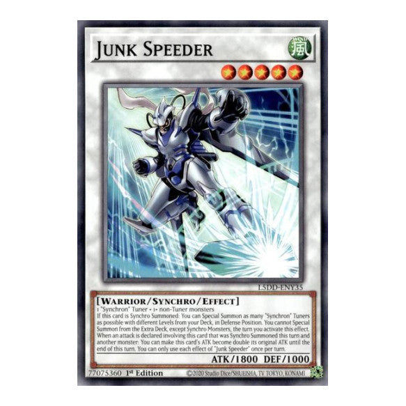 Junk Speeder (L5DD) #L5DD-ENY35 Common / Short Print (1st Edition Lightly Played) Legendary 5D's Decks YuGiOh: 2025