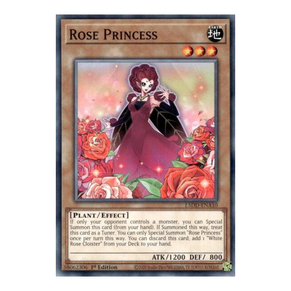 Rose Princess (L5DD) #L5DD-ENA10 Common / Short Print (1st Edition Lightly Played) Legendary 5D's Decks YuGiOh: 2025