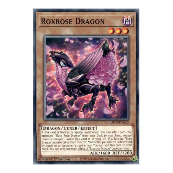 Roxrose Dragon (L5DD) #L5DD-ENA12 Common / Short Print (1st Edition Lightly Played) Legendary 5D's Decks YuGiOh: 2025