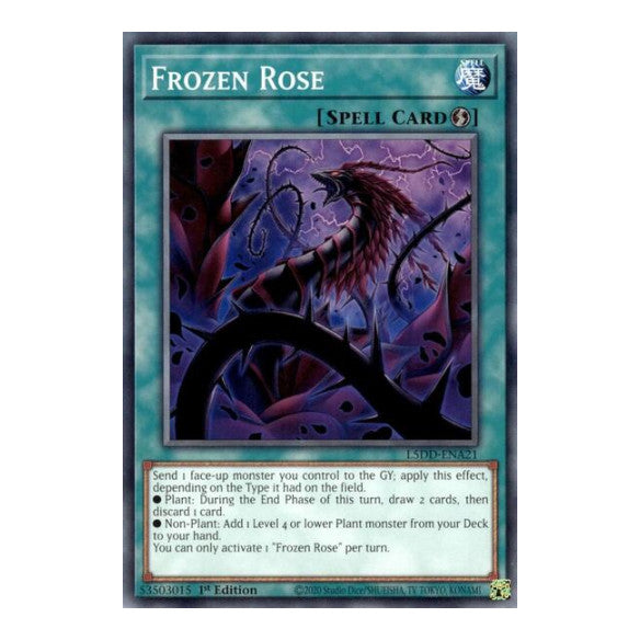 Frozen Rose (L5DD) #L5DD-ENA21 Common / Short Print (1st Edition Lightly Played) Legendary 5D's Decks YuGiOh: 2025