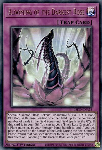 Blooming of the Darkest Rose (L5DD) #L5DD-ENA25 Ultra Rare (1st Edition Near Mint) Legendary 5D's Decks YuGiOh: 2025