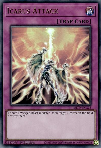 Icarus Attack (L5DD) #L5DD-ENC23 Ultra Rare (1st Edition Near Mint) Legendary 5D's Decks YuGiOh: 2025
