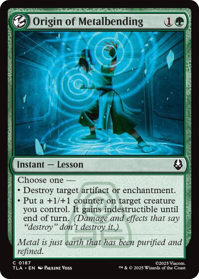 Origin of Metalbending (TLA) #187 Common Avatar: The Last Airbender Magic: The Gathering: 2025