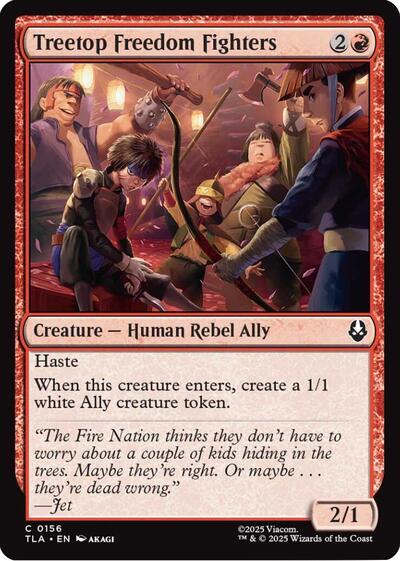 Treetop Freedom Fighters (TLA) #156 Common Avatar: The Last Airbender Magic: The Gathering: 2025