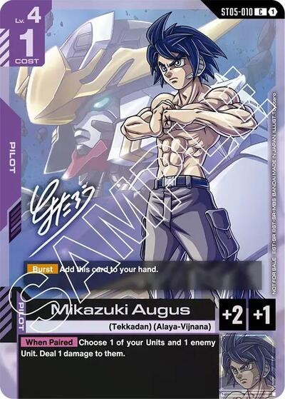 Mikazuki Augus (Event Promo) (GCG-PR) #ST05-010 Common (Holofoil Near Mint) Gundam Promotional Cards Gundam Card Game: 2025