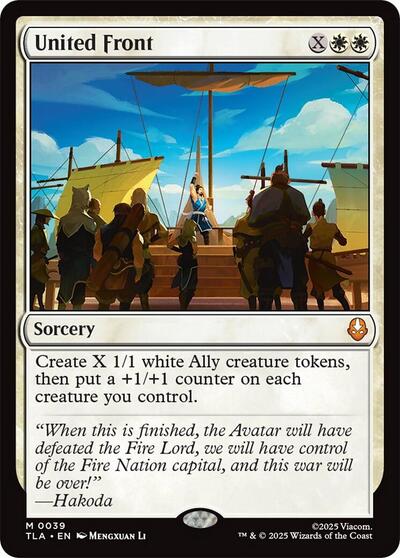United Front (TLA) #39 Mythic Rare (Near Mint) Avatar: The Last Airbender Magic: The Gathering: 2025
