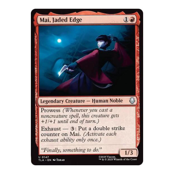 Mai, Jaded Edge (TLA) #147 Uncommon Avatar: The Last Airbender Magic: The Gathering: 2025