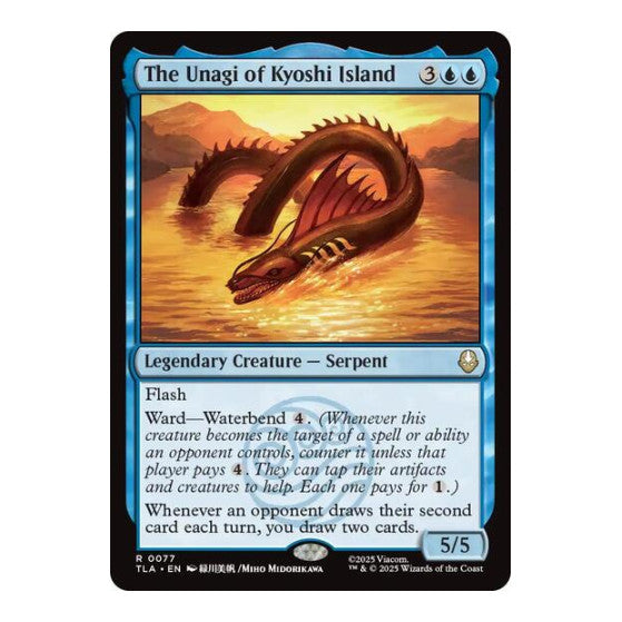 The Unagi of Kyoshi Island (TLA) #77 Rare Avatar: The Last Airbender Magic: The Gathering: 2025