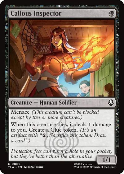 2025 Magic: Avatar: The Last Airbender (TLA) - Callous Inspector (#89, Common)