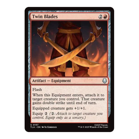 Twin Blades (TLA) #157 Uncommon Avatar: The Last Airbender Magic: The Gathering: 2025