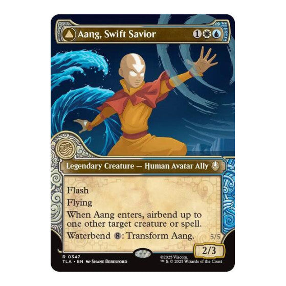 Aang, Swift Savior (Showcase) (TLA) #347 Rare (Near Mint) Avatar: The Last Airbender Magic: The Gathering: 2025
