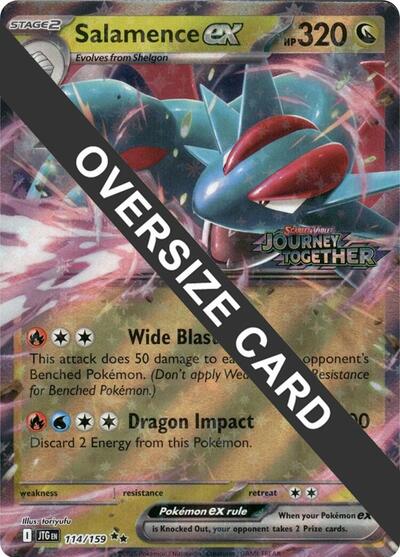 Salamence ex 114 159 (PR) #114/159 Double Rare (Holofoil Near Mint) Jumbo Cards Pokemon: 2015