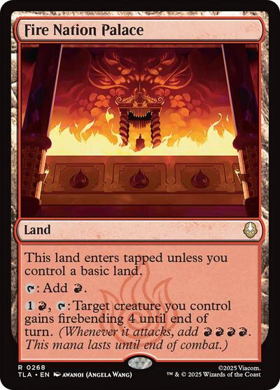 Fire Nation Palace (TLA) #268 Rare (Near Mint) Avatar: The Last Airbender Magic: The Gathering: 2025