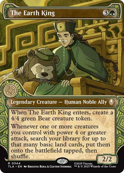 The Earth King Showcase (TLA) #344 Rare (Near Mint) Avatar: The Last Airbender Magic: The Gathering: 2025