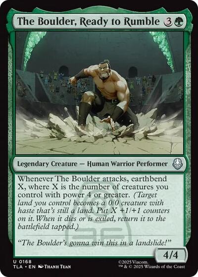 The Boulder Ready to Rumble (TLA) #168 Uncommon Avatar: The Last Airbender Magic: The Gathering: 2025