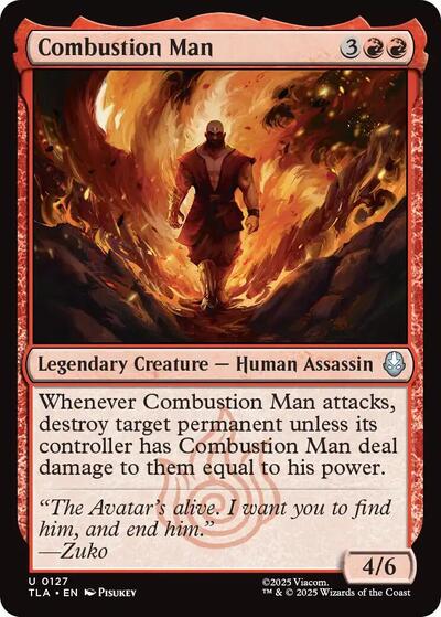 Combustion Man (TLA) #127 Uncommon Avatar: The Last Airbender Magic: The Gathering: 2025