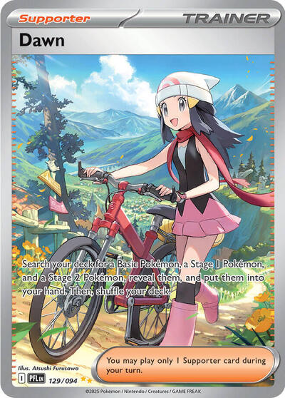Dawn 129 094 (PFL) #129/094 Special Illustration Rare (Holofoil Near Mint) ME02: Phantasmal Flames Pokemon: 2025