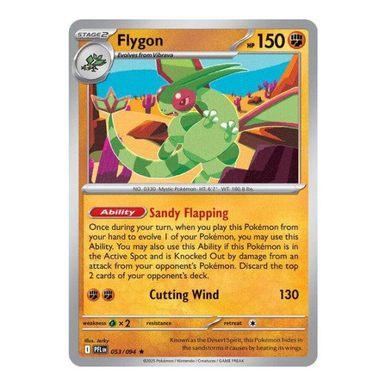 Flygon - 053/094 (PFL) #053/094 Rare (Holofoil Lightly Played) ME02: Phantasmal Flames Pokemon: 2025
