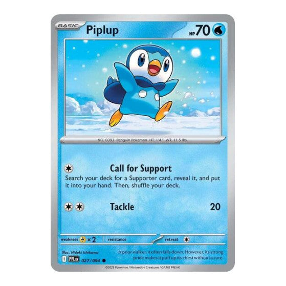 Piplup - 027/094 (PFL) #027/094 Common ME02: Phantasmal Flames Pokemon: 2025