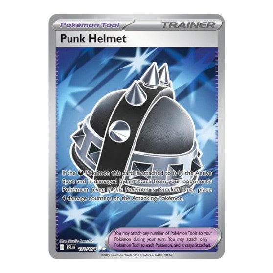 Punk Helmet - 121/094 (PFL) #121/094 Ultra Rare (Holofoil Near Mint) ME02: Phantasmal Flames Pokemon: 2025