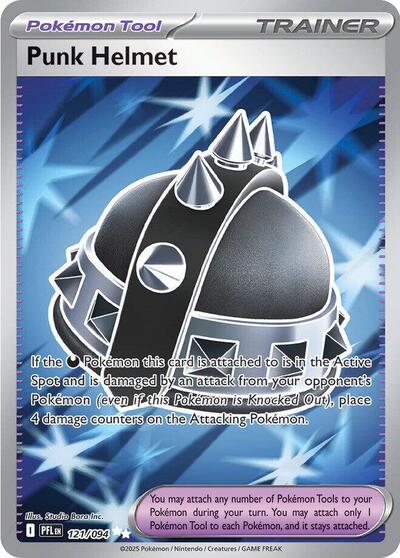 Punk Helmet 121 094 (PFL) #121/094 Ultra Rare (Holofoil Near Mint) ME02: Phantasmal Flames Pokemon: 2025