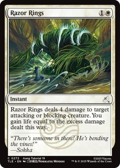 Razor Rings (TLE) #272 Common (Lightly Played) Avatar: The Last Airbender: Eternal-Legal Magic: The Gathering: 2025